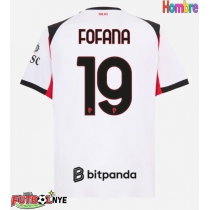 Camiseta AC Milan Youssouf Fofana #19 Visitante Equipación 2025-26 manga corta